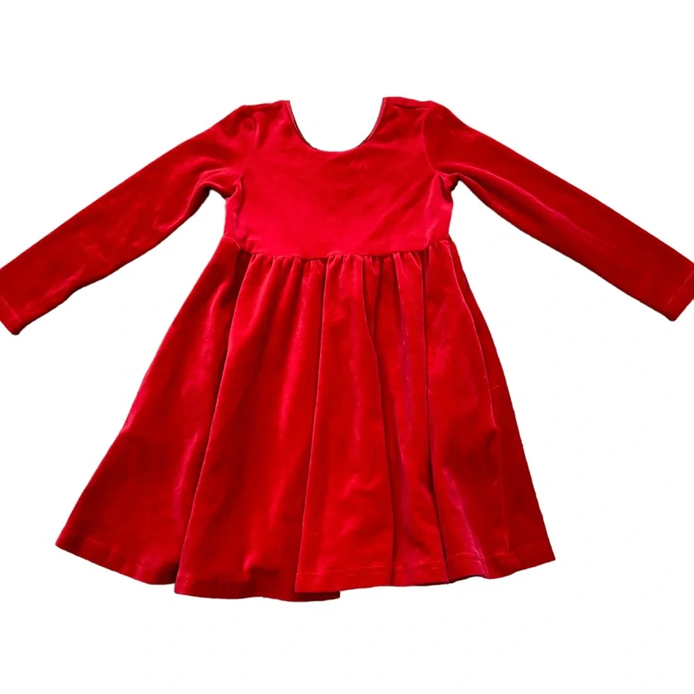 Hanna Andersson Brand Classic Red Velvet Dress Size 4
